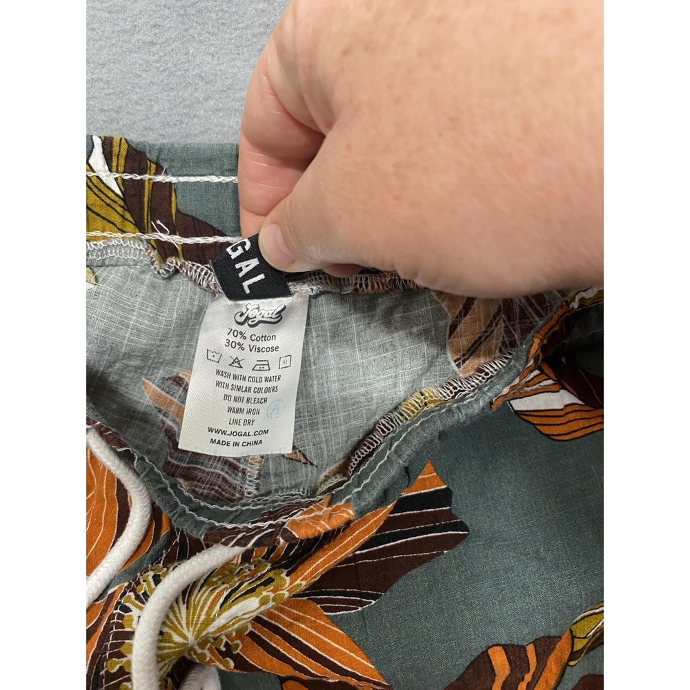 Jogal Unisex Multi Color Hawaiian Shirt and Shorts Set Size Large EUC - Picture 6 of 11